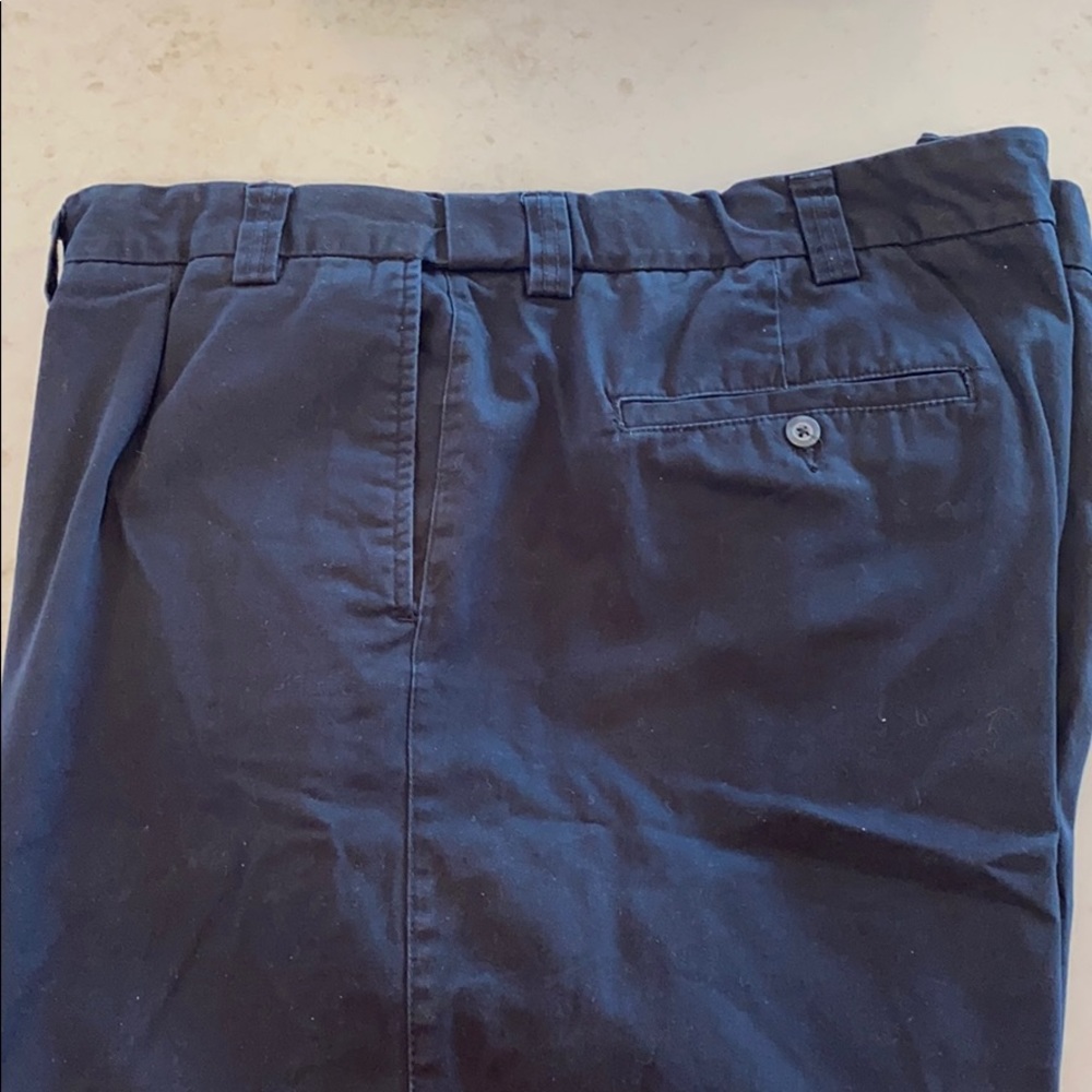 58” x 32” Harbor Bay Black Cotton Chinos